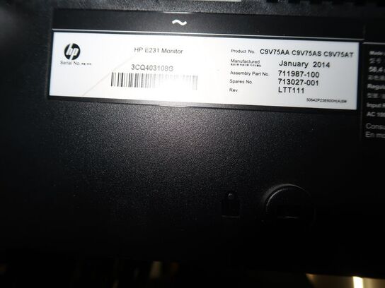 2 stk. PC skærme HP