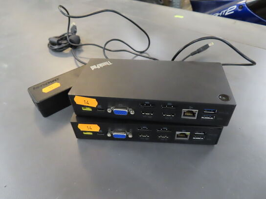 2 stk. LENOVO dockingstationer
