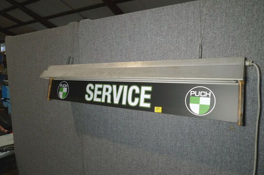 Armatur m/PUCH SERVICE logo t/værkstedsbord m.m.