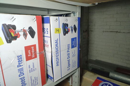 Søjleboremaskine, blå 350W 230V