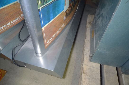 Stort reklamelysskilt ca. 160xH113xD30cm 230V