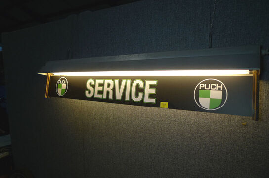 Armatur m/PUCH SERVICE logo t/værkstedsbord m.m.