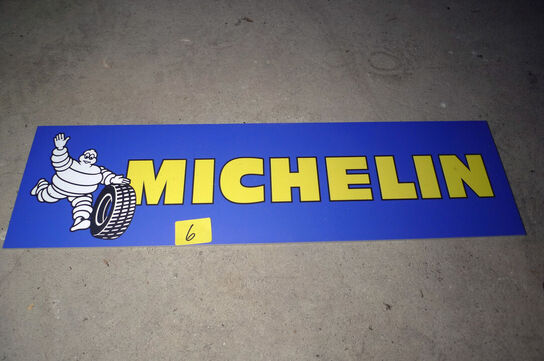 Skilt m/MICHELIN logo ca. 50x15cm