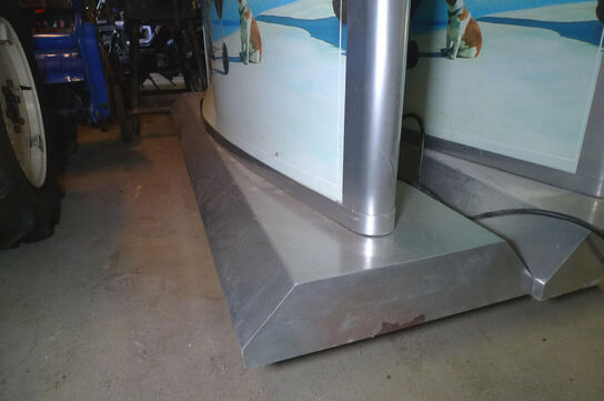 Stort reklamelysskilt ca. 160xH113xD30cm 230V