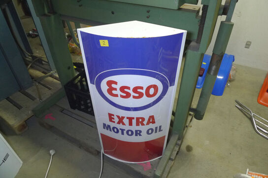 LED-lysskilt m/ESSO logo ca. 90x42cm 9W 230V