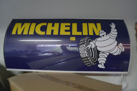 LED-lysskilt m/MICHELIN logo ca. 90x42cm 9W 230V