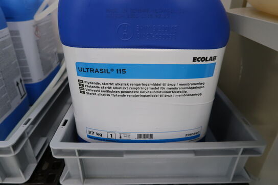 Div. Rengøringsmidler ECOLAB Ultrasil 115 m.fl.