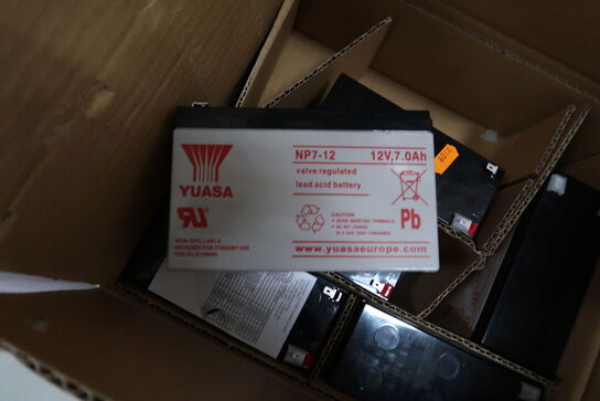 6 stk. batterier YUASA NP7-12