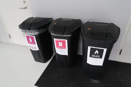 3 stk. skraldespande