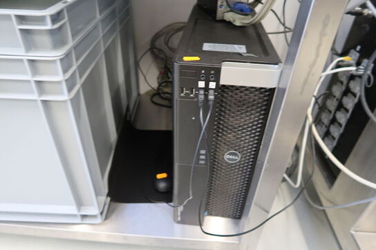 Computerskærm, tastatur, computer DELL Precision T3600