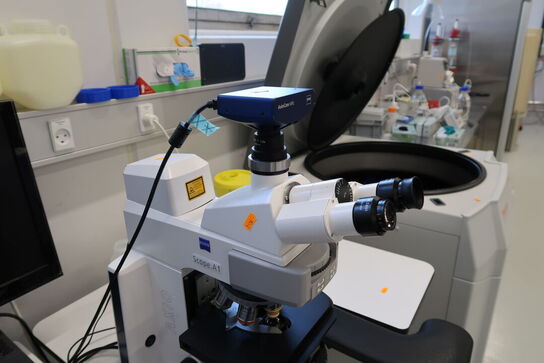 Laboratorie mikroskop CARL ZEISS Axio Scope A1, AxioCam MRc