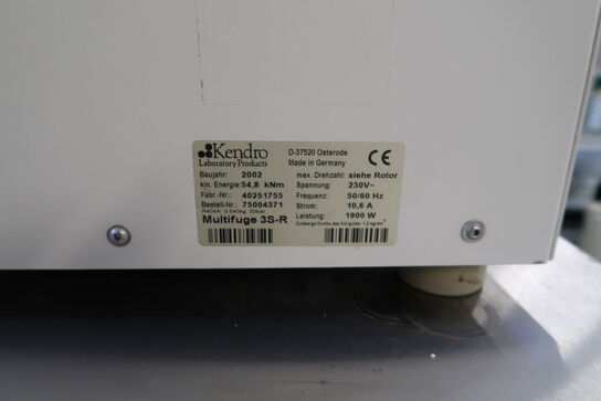 Multi Centrifuge KENDRO LABORATORY PRODUCTS HERAEUS Multifuge 3 S-R