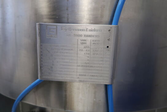 Mikserbeholder GJETTERMANN & NIELSEN med styring JUMO AQUIS 500 og pumpestation INOXPA ESTAMPINOX EFI 2 MR