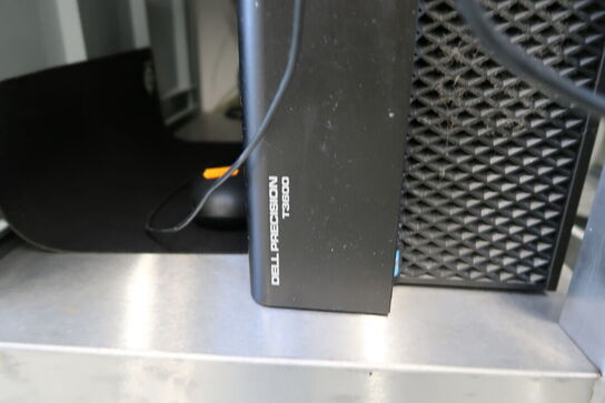 Computerskærm, tastatur, computer DELL Precision T3600