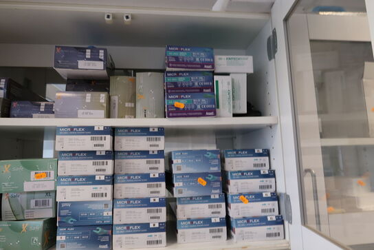 Div. Laboratorieudstyr, laboratorieglas, engangshandsker MICROFLEX m.m.
