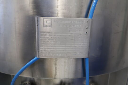 Mikserbeholder GJETTERMANN & NIELSEN med styring JUMO AQUIS 500 og pumpestation INOXPA ESTAMPINOX EFI 2 MR