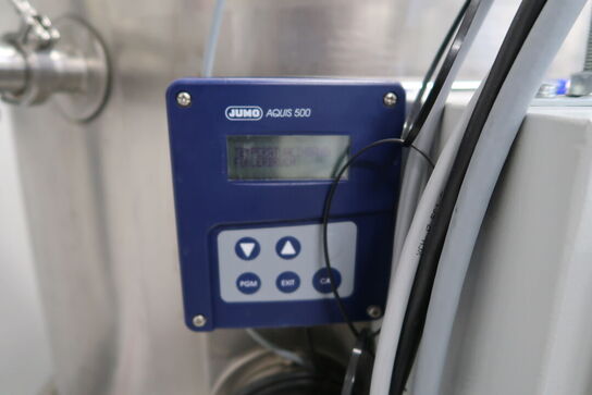 Mikserbeholder GJETTERMANN & NIELSEN med styring JUMO AQUIS 500 og pumpestation INOXPA ESTAMPINOX EFI 2 MR