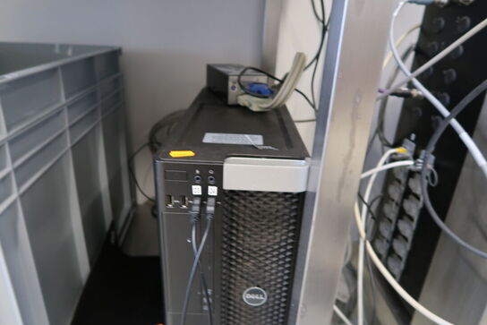 Computerskærm, tastatur, computer DELL Precision T3600