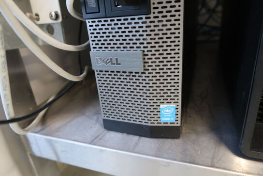 Computerskærm DELL, tastatur, mus, computer DELL Optiplex 9080