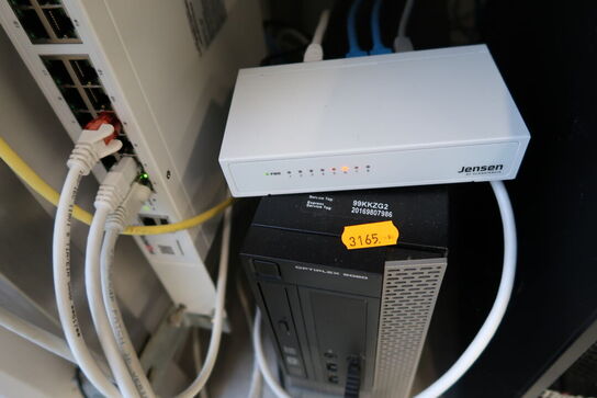 Computerskærm DELL, tastatur, mus, computer DELL Optiplex 9080