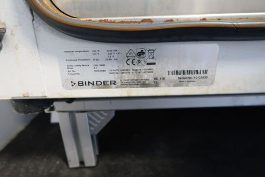 Laboratorie inkubator BINDER BD 115 E2