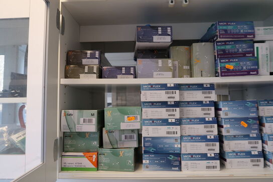 Div. Laboratorieudstyr, laboratorieglas, engangshandsker MICROFLEX m.m.