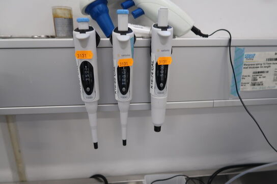 3 stk. pipetter SARTORIUS