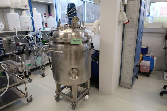 Mobil miksertank motor og måler APS RØNNE MASKINFABRIK med regulator JUMO AQUIS 500