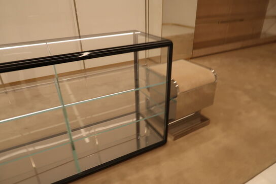 Udstillingsdisk samt skammel