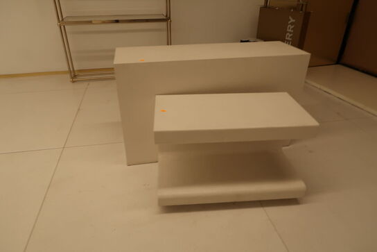 2 stk. bænke med LED-lys