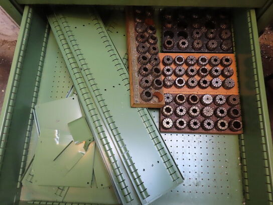 Skuffeskab med indhold