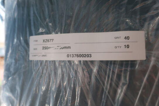 Ass. slibebånd 250x750mm