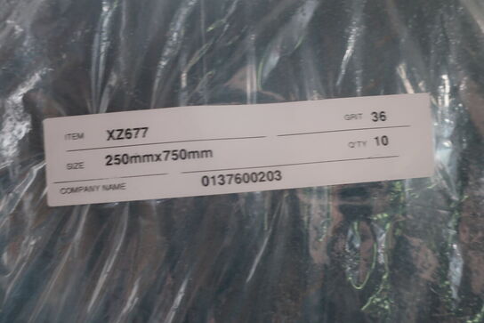 Ass. slibebånd 250x750mm