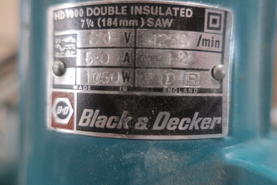 Elværktøj B&D kapsav, rundsav og slibemaskine