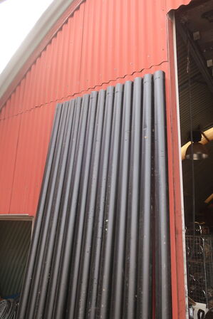 13 stk. nedløbsrør til jern 