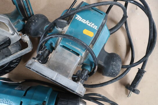 Elværktøj MAKITA overfræser/rundsav/boremaskine