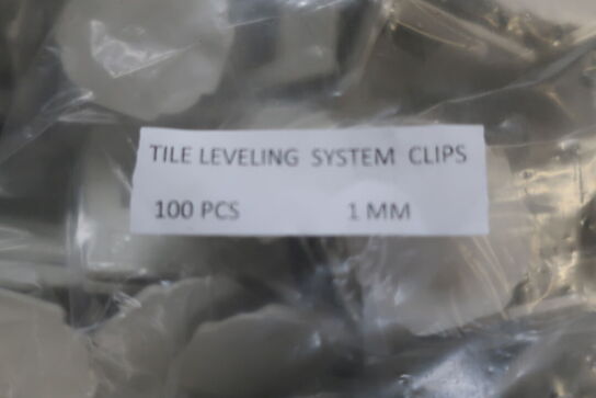 15.000 stk. Nivelleringssystem til fliser 1 og 1,5 mm
