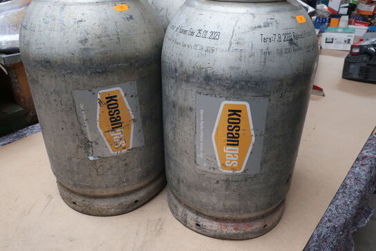 3 stk. gasflasker til truckgas