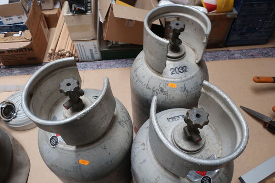 3 stk. gasflasker til truckgas