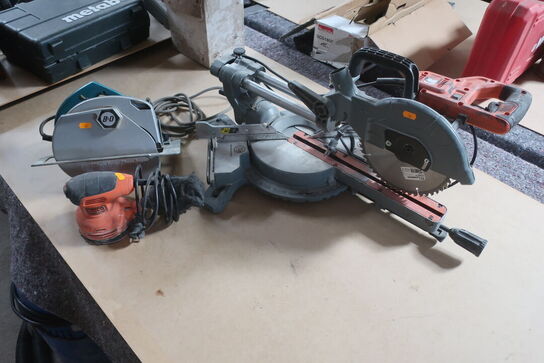 Elværktøj B&D kapsav, rundsav og slibemaskine