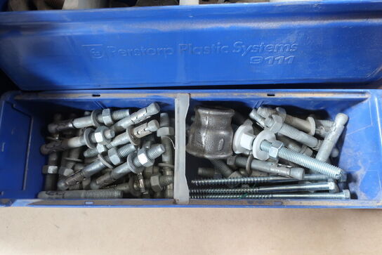 Div. bolte, møtrikker, fittings m.v. (se billeder)