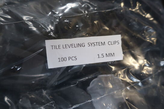 15.000 stk. Nivelleringssystem til fliser 1 og 1,5 mm