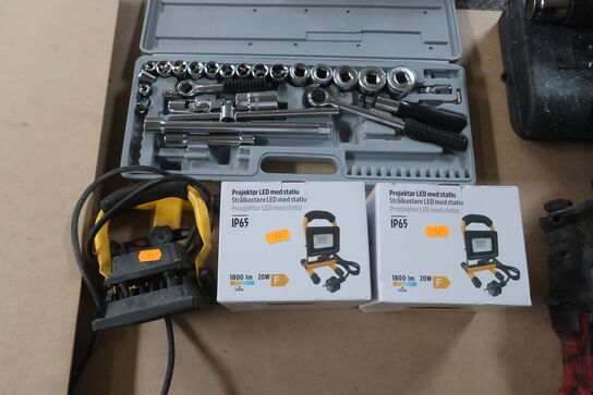 Topnøglesæt & arbejdslamper