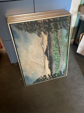 7 stk. Malerier af LÆRKESEN