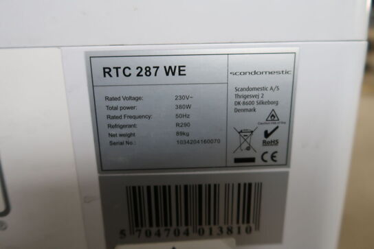 Displaykøleskab SCANDOMESTIC RTC 287 WE