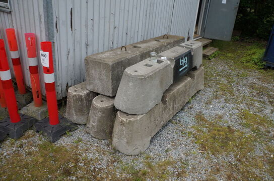 5 stk. betonklodser