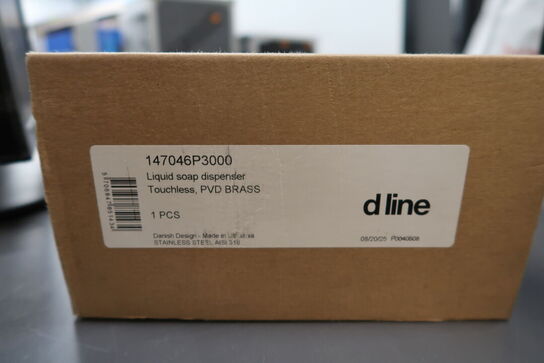 Berøringsfri sæbedispenser KNUD HOLSCHER D Line Messing