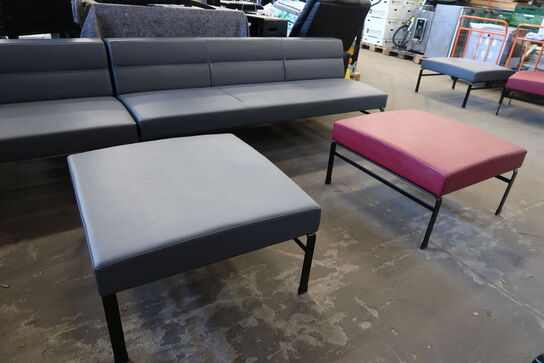 Loungesofa m. 3 stk. puf KINNARPS