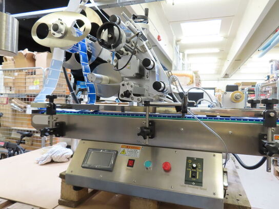 Flad label maskine