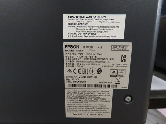 Labelmaskine, EPSON TM-C7500